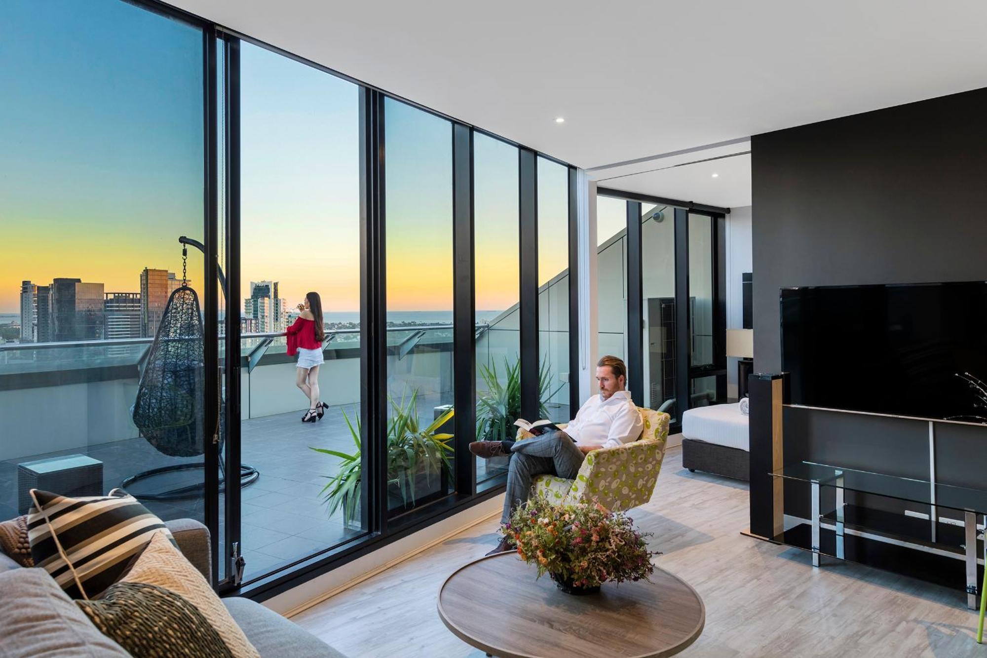 Aura On Flinders Serviced Apartments Melbourne City Exterior foto
